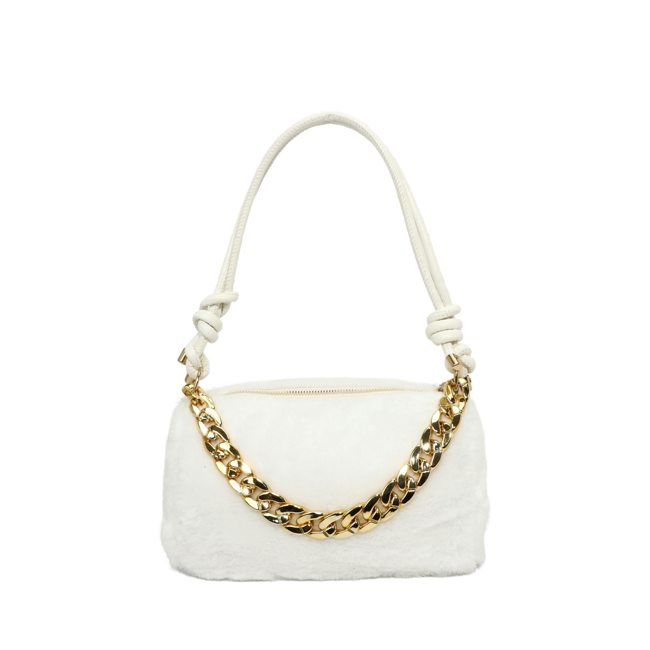 Fashionable fur winter new personalized armpit bag, single shoulder hand-held casual versatile chain women's bag