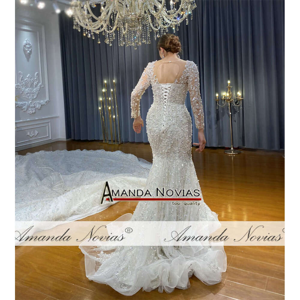 Amanda Novias 2 in 1 Lace Wedding Dress