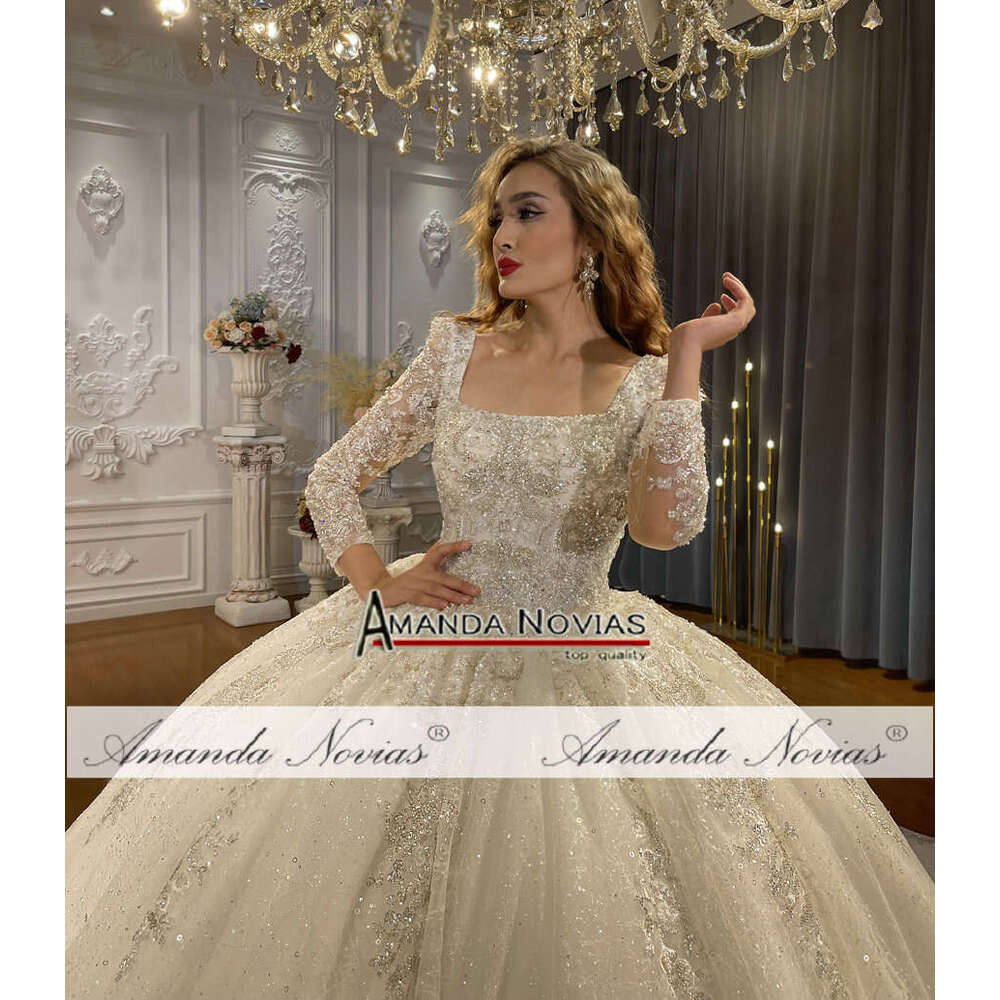Square Neckg Ball Gown Wedding Dress