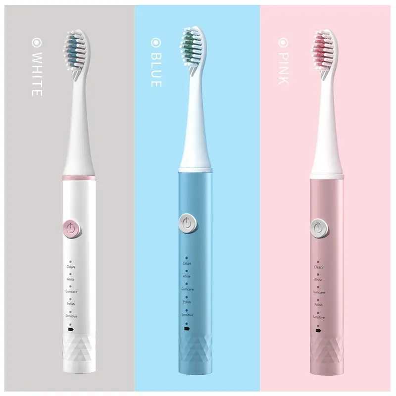 New Arrival Jianpai adult blue pink sonic electric toothbrush adult 5-speed USB charging IPX7 waterproof sonic electric toothbrush G241017