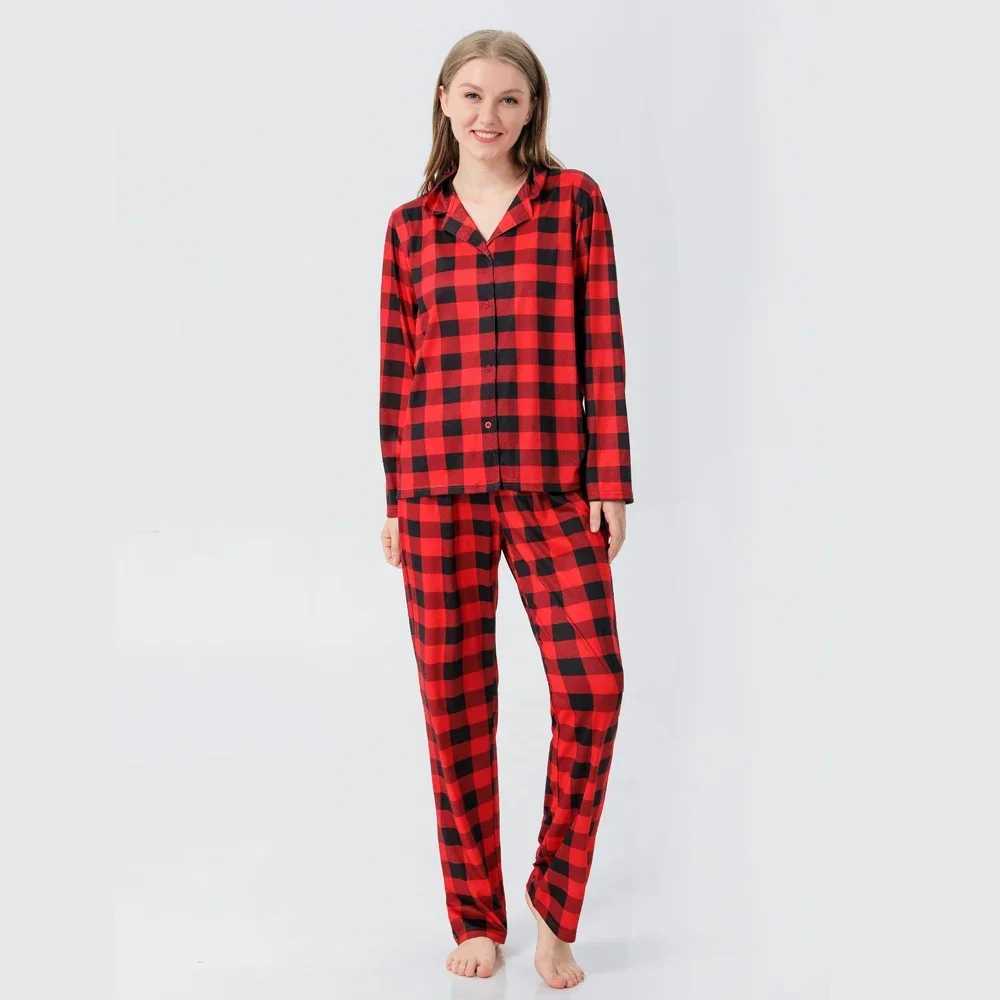 2024 Christmas Womens Boys and Girls Matching Set Plain Full Set Pajama Set Soft and Cute Pajama Home Appearance Pajama W241015