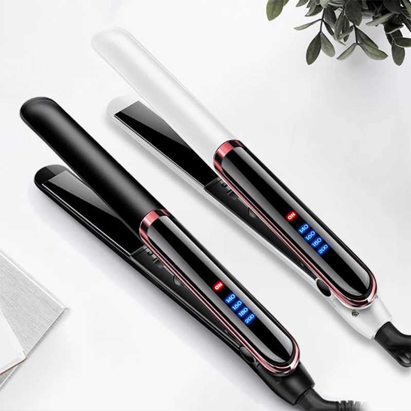 Straight Coil 2 In 1 Straightener Negative Ion Iron Electric Splint Flat Iron Hair Curler Professional Hair Straighteners PlatesXJ241016