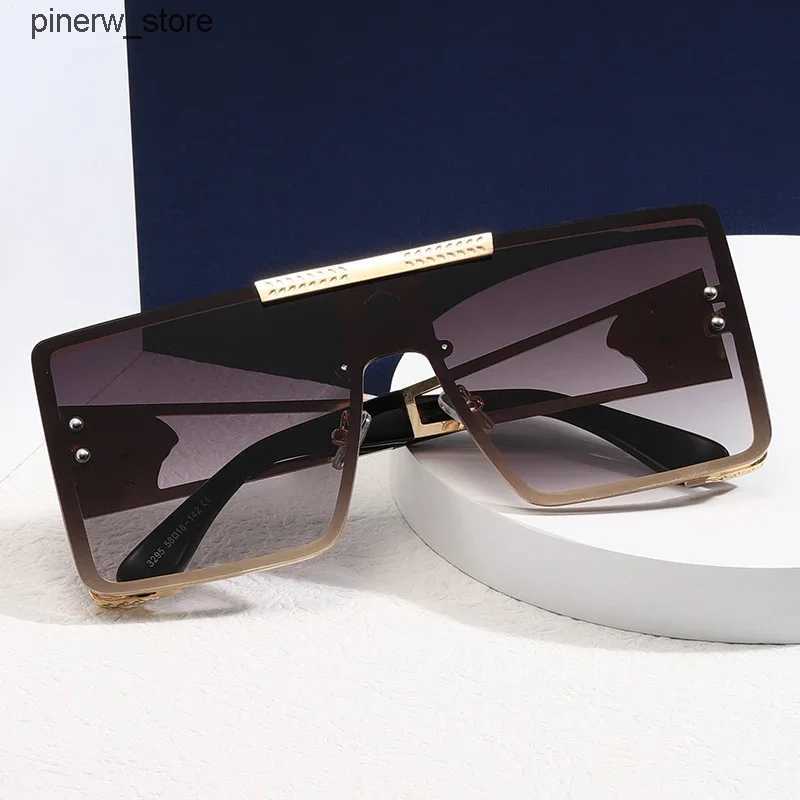 Sunglasses Sunglasses Glasses Frame Spectacle Eyewear Accessories Women Fashion Square Outdoor UV400 AE1378B Cool Street Sunglasses L240910