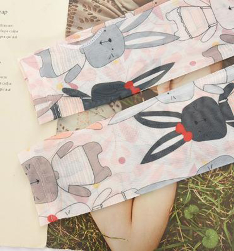Printed ice silk ice sleeve female sunscreen hand sleeve arm sleeve sleeve set loose versatile wholesale