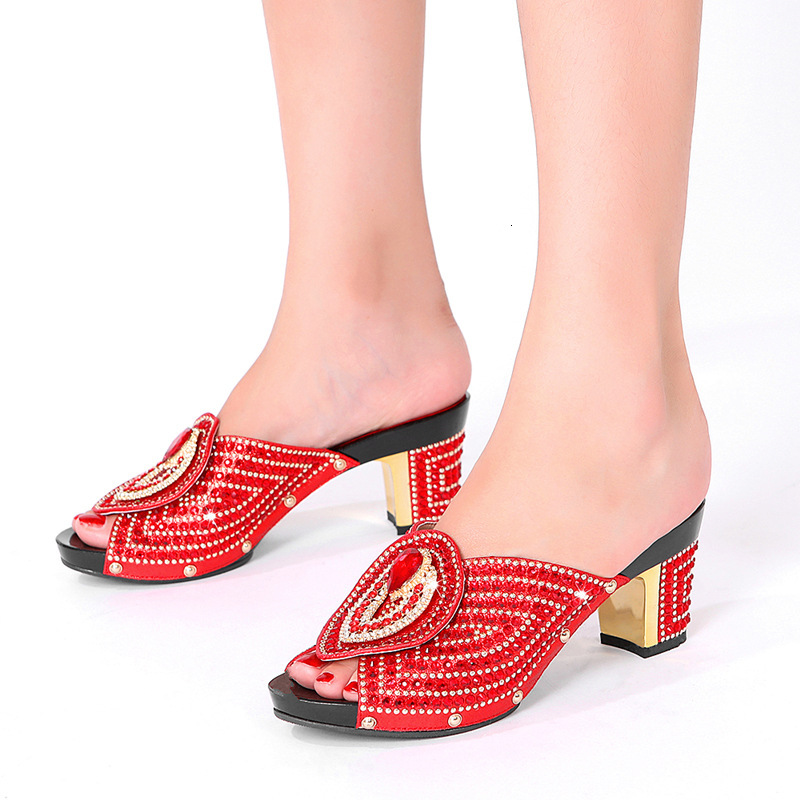 Specialized Diamond High Heels Fashion Slippers For Women In Summer Oversized ddmythur ddmythur