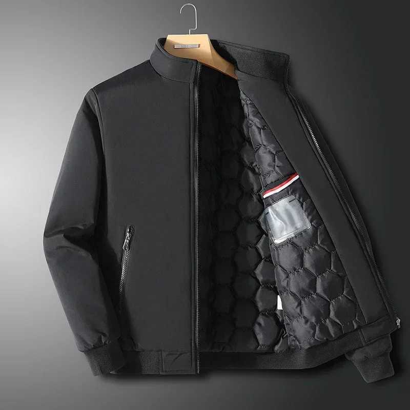Puffer Jacket Men Autumn Thick Winter Jackets Man Warm Coats Fashon Casual Cotton Padded Outwear Solid Colour Mens Clothing Top X241017