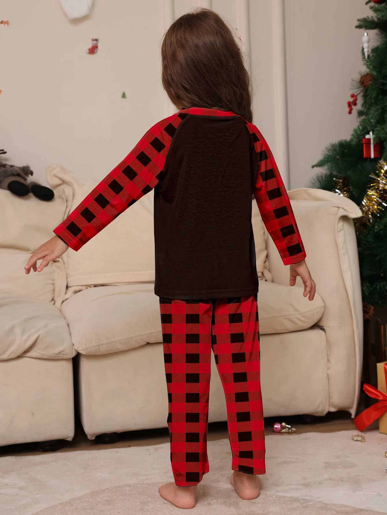 Christmas Family Matching Set 2023 Christmas Pajama Family Clothing Family Christmas Pajama Set Deer Mama Children Adult Baby W241015