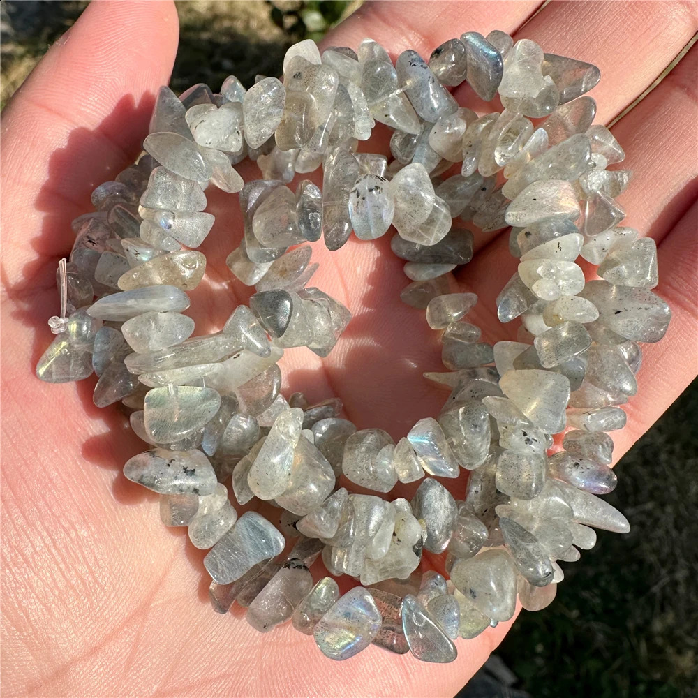 5-8MM irregular Labrador chip beads amethyst turquoise aquamarine citric acid gravel beads used for jewelry accessories 241017