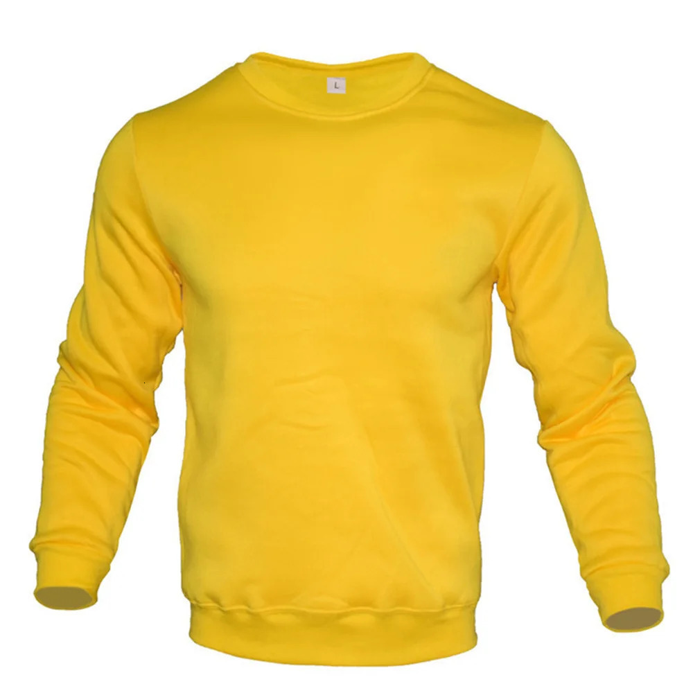 Autumn Mens Sweater Pullover Solid Color Round Neck Cardigan Fashion Long Sweatshirt Tops 241011
