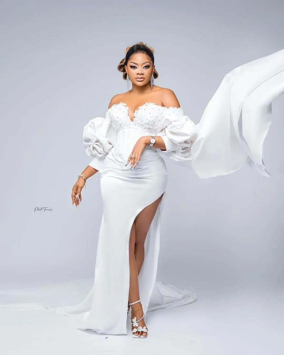 Plus Size Arabic Aso Ebi Mermaid Lace Beaded Wedding DressES Long Sleeves Satin Vintage Bridal Gowns Dresses Robes de Mariee