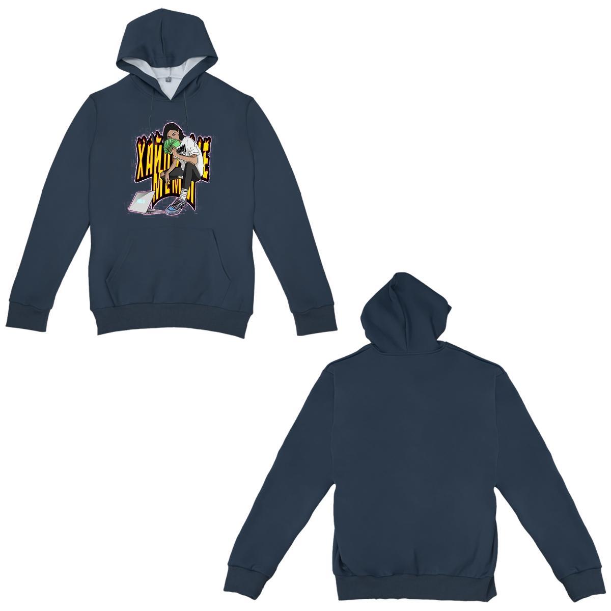 2024 Autumn Winter Hoodie Hooded Collar Cool Design Couples Hoodie Graphic Top Hoody Street wear Hip Hop Warm Fleece