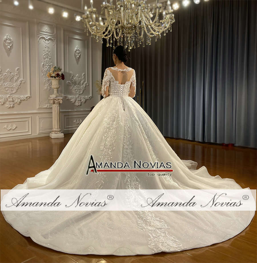 High Quality Real Photos Wedding Dress Lace