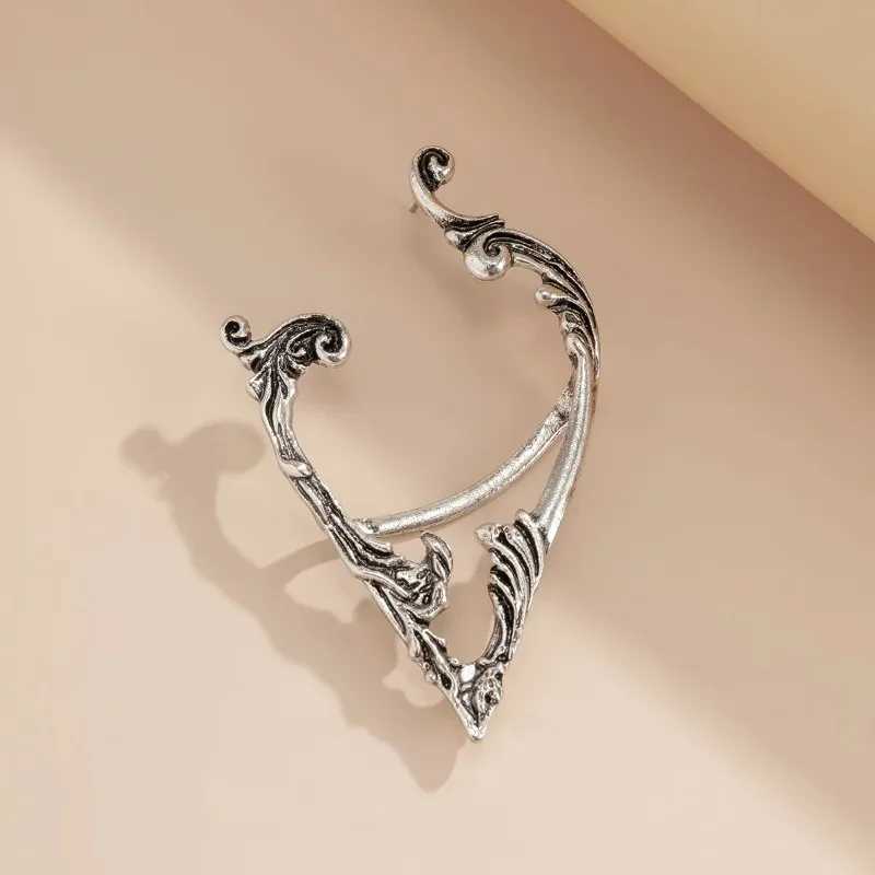 Gothic Fairy Earclip Earrings Female Personality Retro Style Non Perforated Earrings Punk Metal Butterfly Earrings W241017