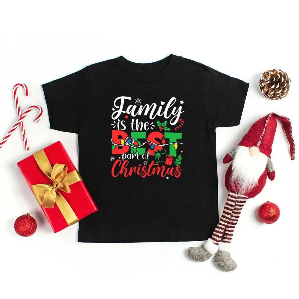 Family is Christmas printing family shirts Christmas matching clothing parents childrens shirts baby jumpsuits Christmas clothing W241015