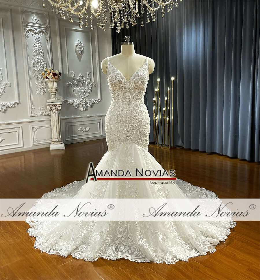 Straps Lace Mermaid Wedding Dress New