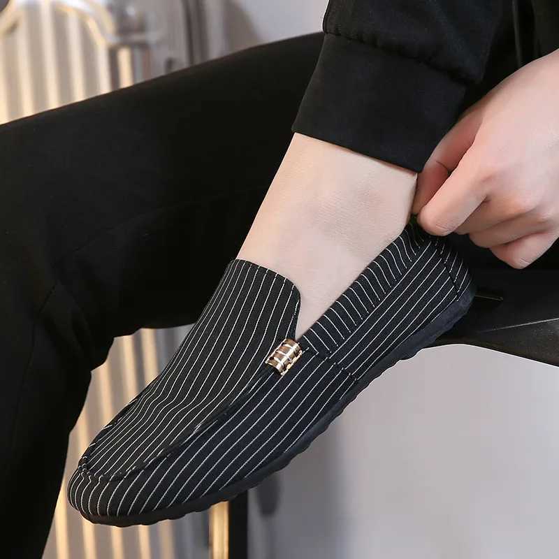 Men Loafers Spring Summer Mens Shoes Walking Casual Light Canvas Youth Shoes Male Breathable Fi Flat Slip- Boat FootwearXJ250118
