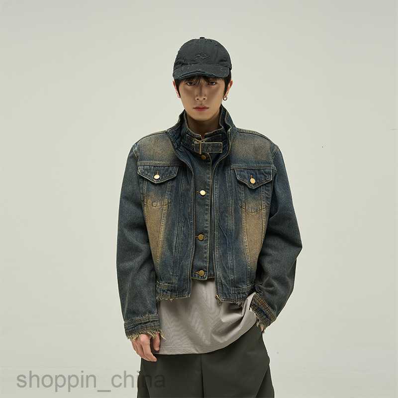 Men's Jackets Coats Spring and Autumn style design niche motorcycle denim jacket trendy brand street Coat versatile for couples
