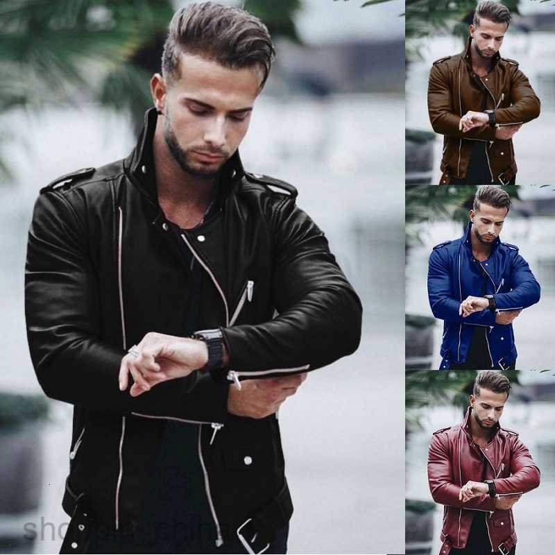 Men's Jackets Coats New autumn and winter men's leather jacket large fashion slim leather jacket