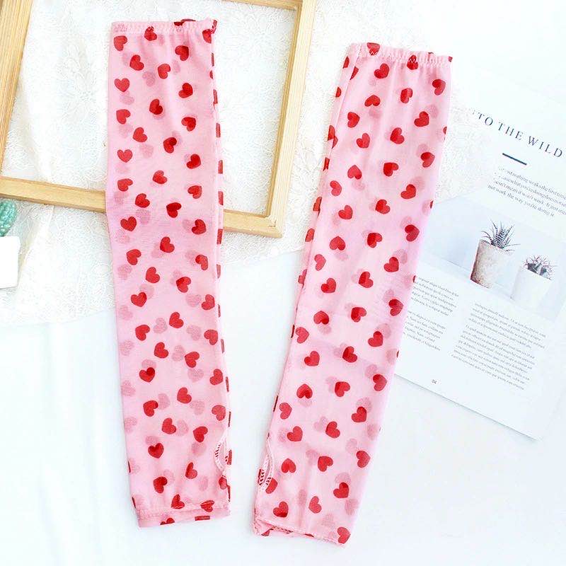 Summer female sunscreen sleeve wind net red arm protection gloves thin section mesh long section driving anti-ultraviolet rays