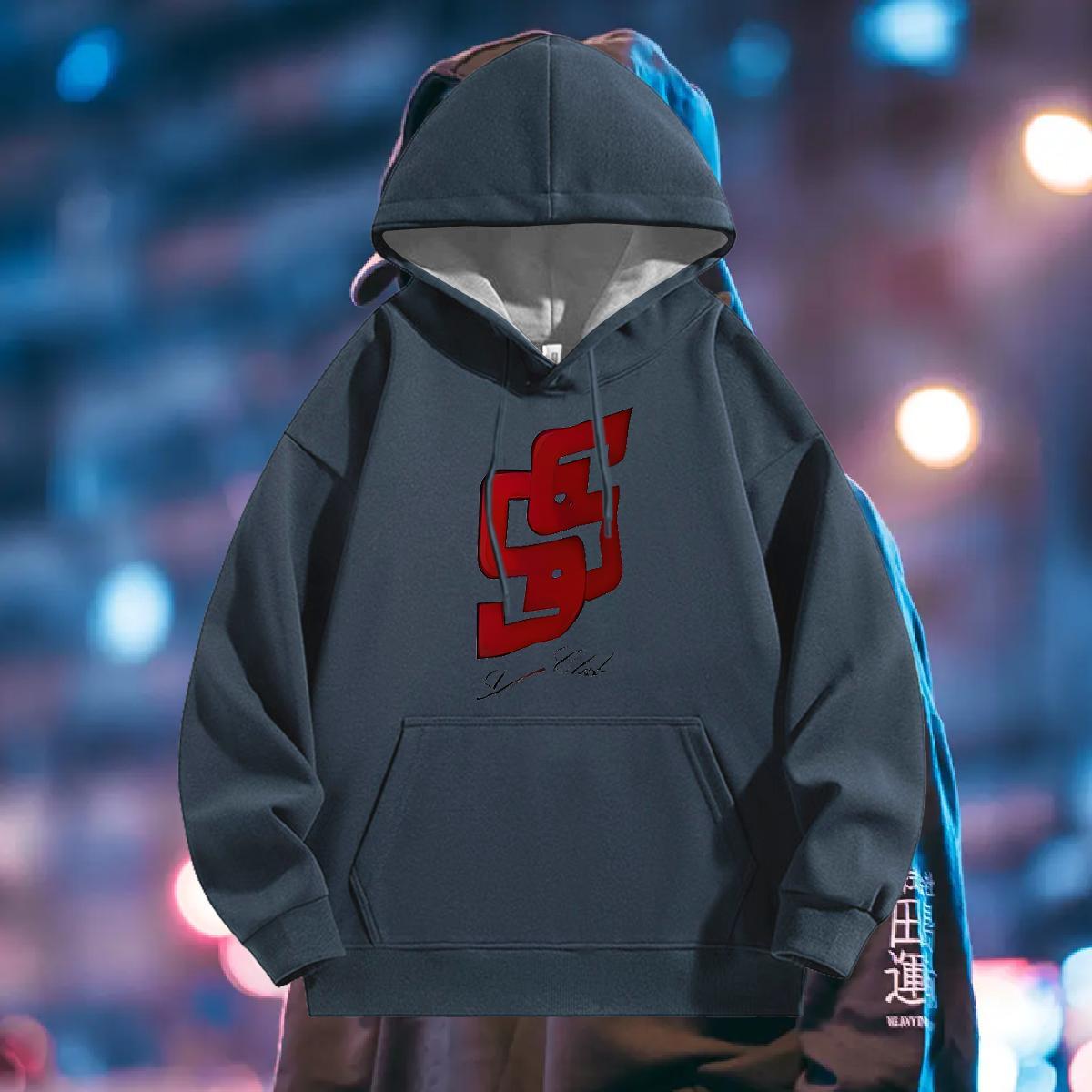 Classic Hooded Sweatshirt Hooded Collar Wholesale Men's Hooded Sweatshirt Street wear Hip Hop Top Pullover Hoodie Cartoon Printing S-3XL Thick Fl