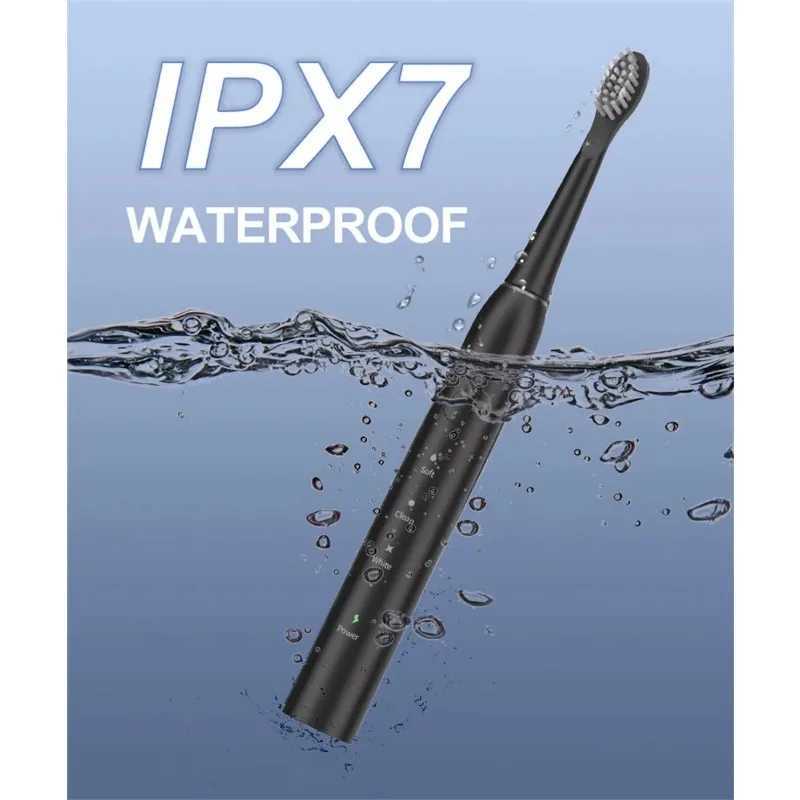 New Arrival Sonic electric toothbrush with 6 toothbrush heads IPX7 waterproof USB toothbrush adult ultrasonic toothbrush used for teeth cleaning G2410