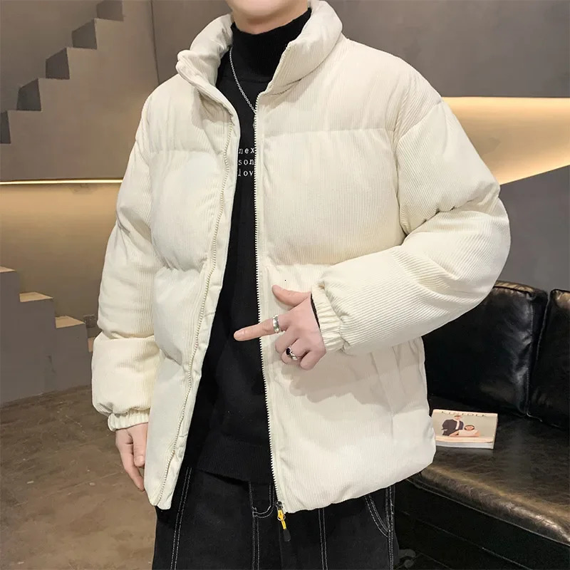 2024 Winter Mens Duck Down Jacket Winter Coats Men Fashion High Quality Corduroy Puffer Jacket Men Korean Male Ski Warm Coats 241017