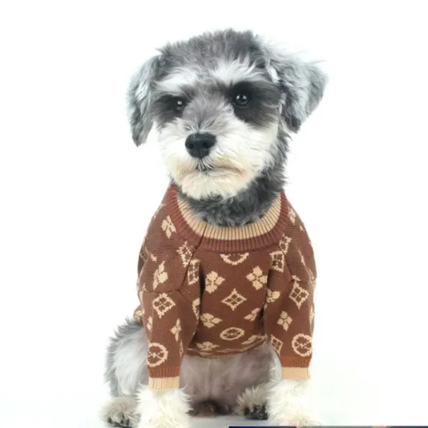 Luxury Designer dog Classic Clothes Dachshund Dog Sweaters For Small Dogs cat High Elasticity Soft And Comfortable Designer Pet Sweater Free Shipping