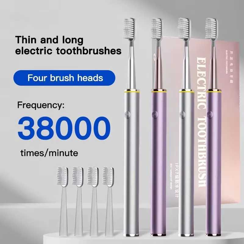 Electric toothbrush heart-shaped thin body brush specially designed for women pure intelligent beauty soft DuPont bristles M241017
