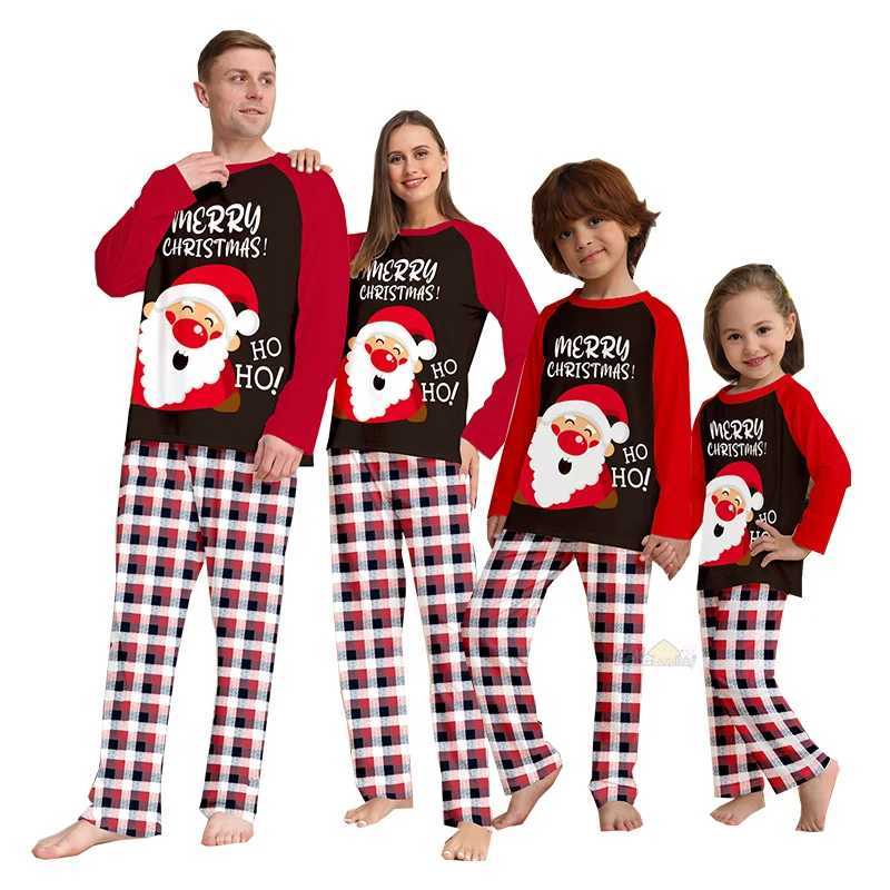 2025 Christmas Pajama Family Matching Clothing Set Adult Father Mother Children New Christmas Family Appearance Pajama Baby Panties Set W241015