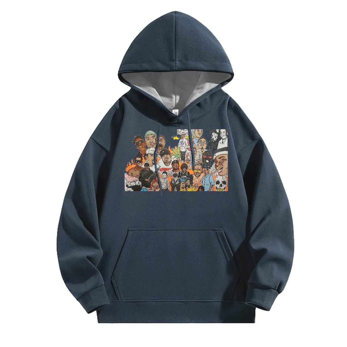 New Arrival Man Hoodie Soft Men Tops Hoodie Anime Oversized US Size Hoody Autumn Winter Breathable Long Sleeve Cotton 350g