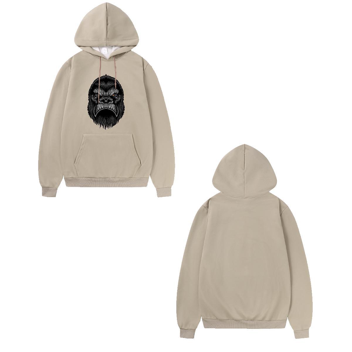 Fashion Hooded Sweatshirt Long Sleeve Soft Warm Couples Hoodie Black Oversized Clothes Casual Daily Wear Tech Fleece
