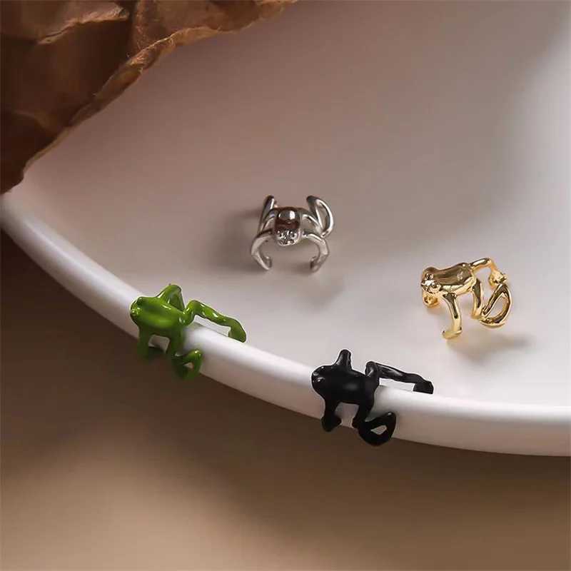 Fashionable retro ear clips without ear holes punk frog ear bone clips unipolar minimalist earrings party jewelry gifts W241017