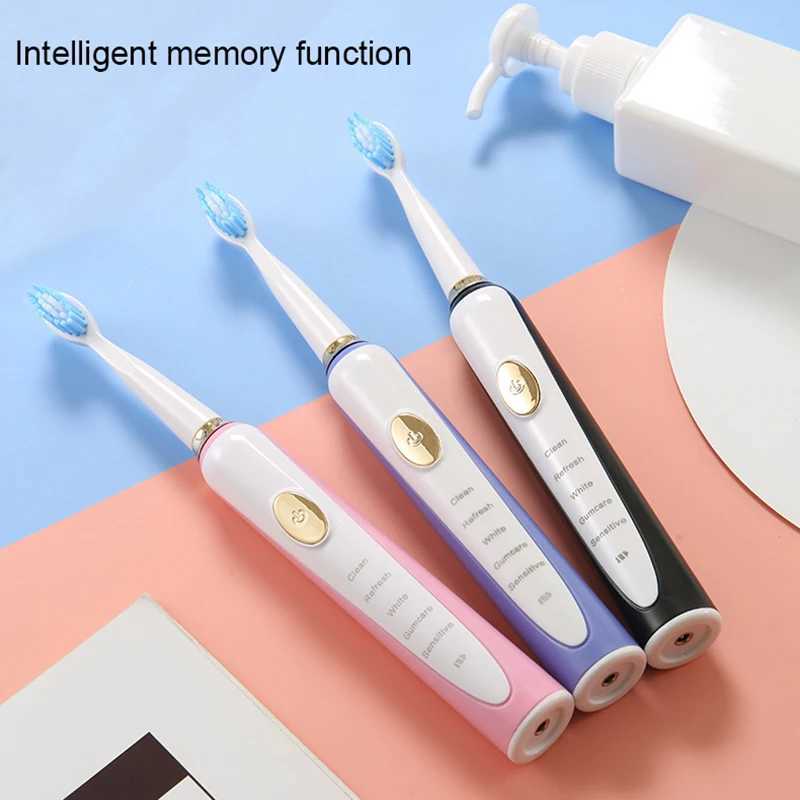 Electric toothbrush powerful sonic cleaning rechargeable waterproof suitable for men women households medical equipment oral care M241017
