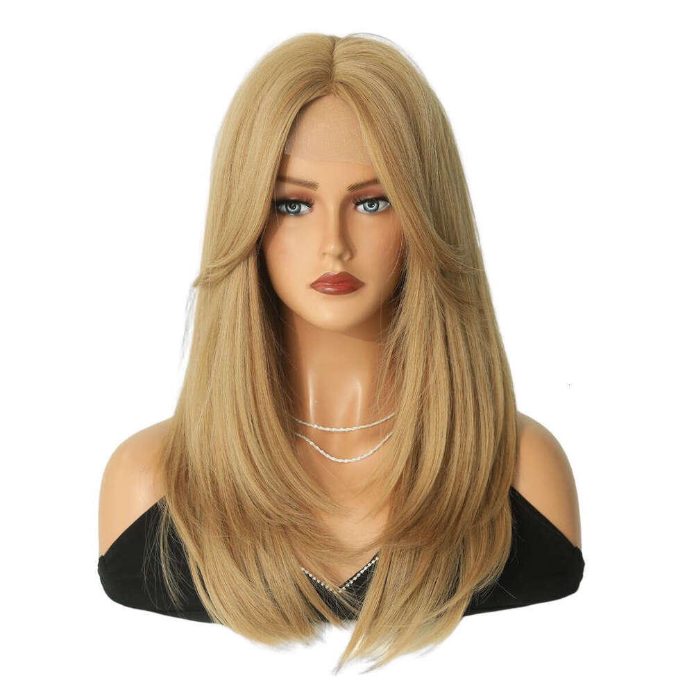 Gold Milk Tea Platinum Small Lace Wig