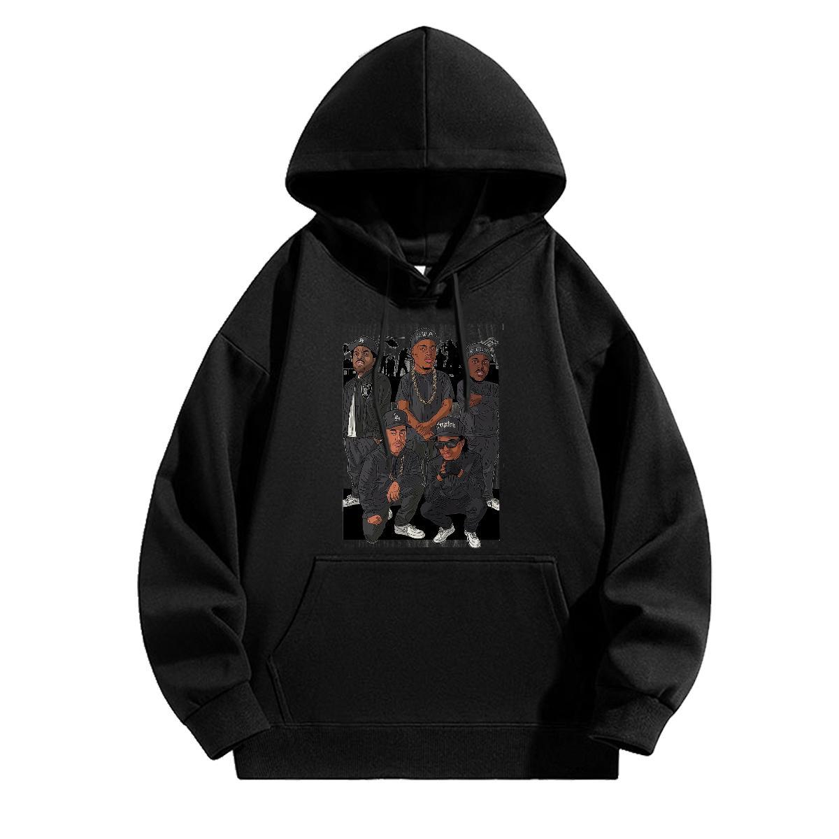 DIY Men's Hooded Sweatshirt Designer Hoodie Pullover Custom Print Plus Size Tops Pullover Hoodie Y2K Breathable Drawstring Velvet Thick