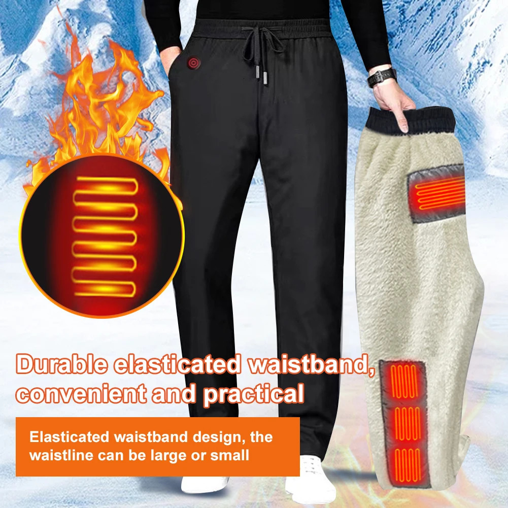 1810 Zones Winter Thermal Hiking Pants Heating Underwear USB Electric Heated Ski Wear Heater Sports 241007