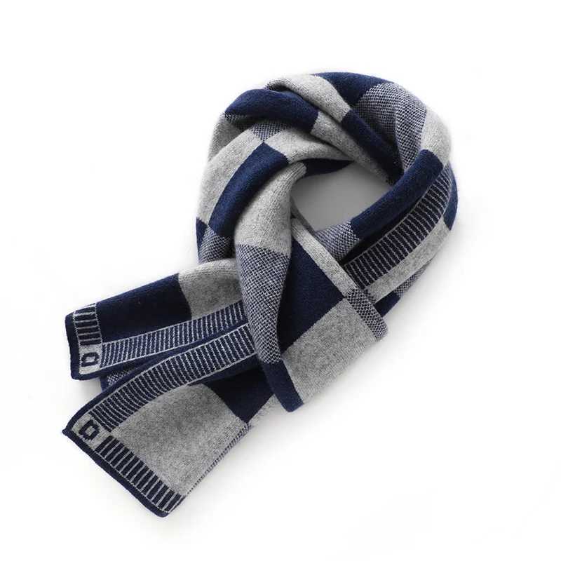 2024 High end Fashion 35% Cashmere Shawl Warm Winter Dual purpose Elegant Outer Knitted Plain Scarf X241017