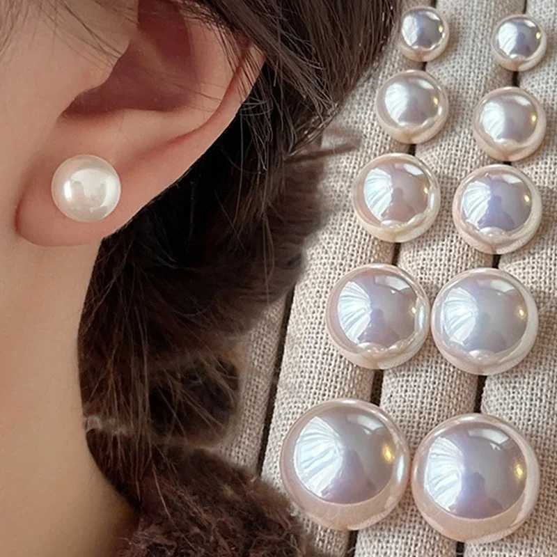 Pearl clip earrings for women fashionable French clip fake earplugs retro earrings luxurious non perforated jewelry earrings W241017