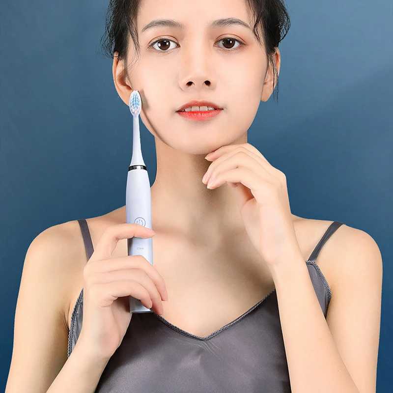 New Arrival Electric toothbrush with strong sound waves for cleaning charging and waterproof toothbrush suitable for male female beauty and household 