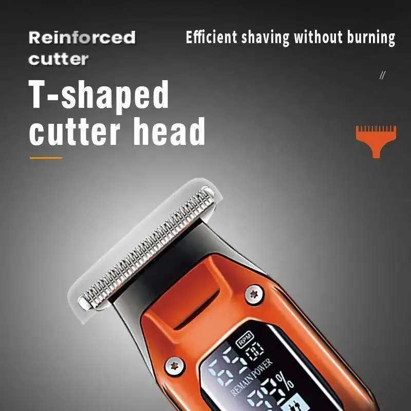 Kemei Barber Professional Electric Beard Barber Rechargeable Lithium Mens Hair Clipper W241017