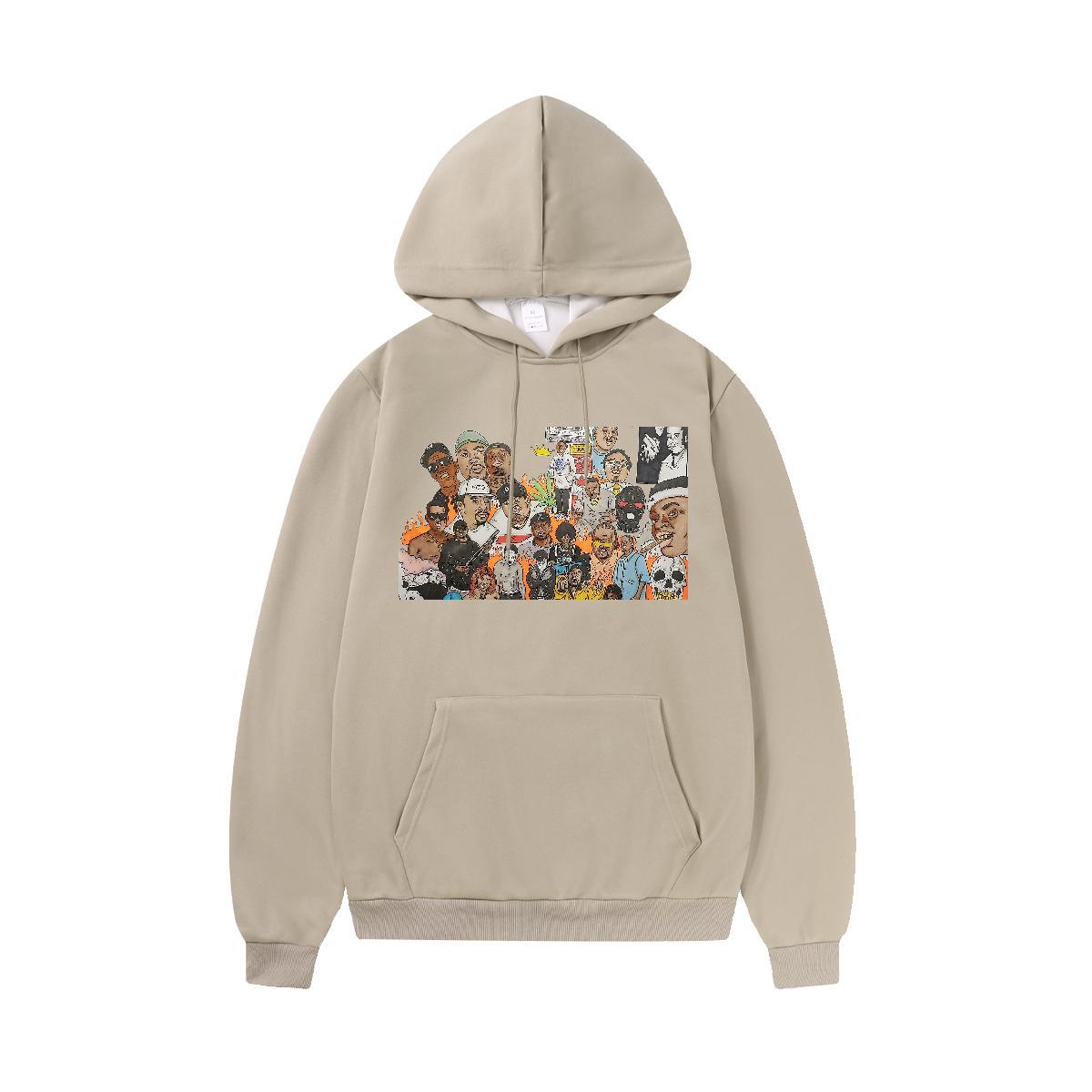 New Arrival Man Hoodie Soft Men Tops Hoodie Anime Oversized US Size Hoody Autumn Winter Breathable Long Sleeve Cotton 350g