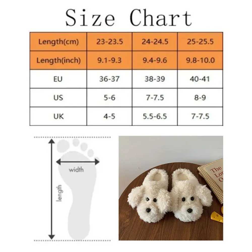 Silent and soft toy poodle slider cute animal winter dog plush slider warm and fluffy puppy slider girlCL241017