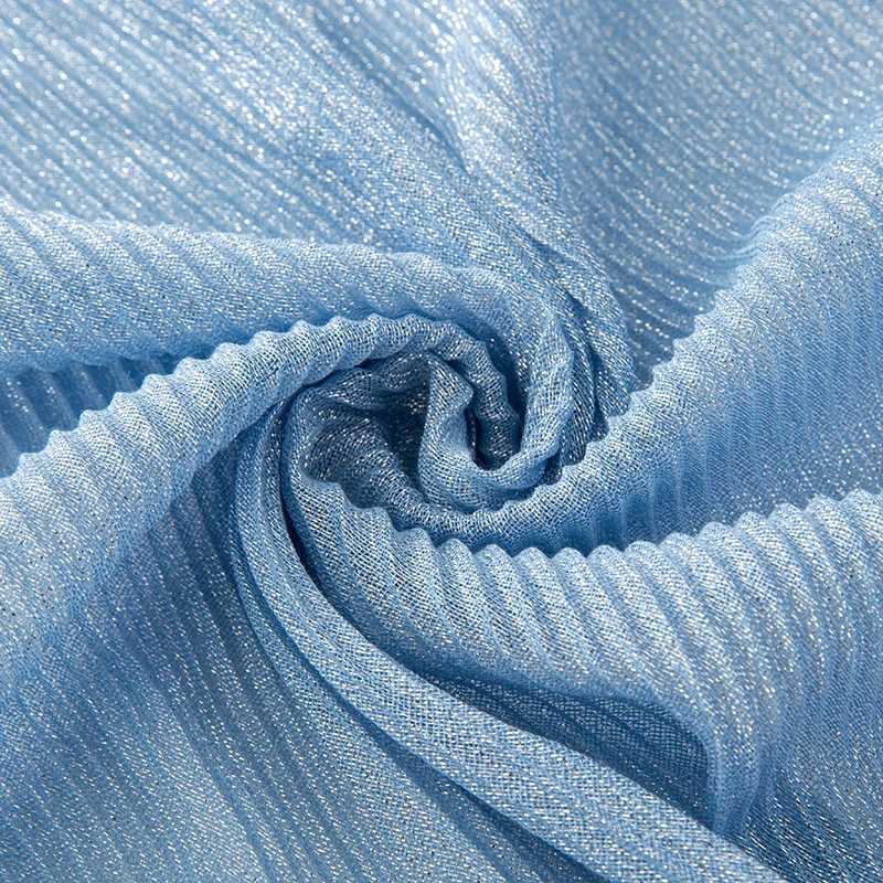 Fashion Wrinkle Plain Soft Shawl Funcy Shimmer Shiny Headscarf Scarf Gold Silk Scarf Bangladesh Cotton Shawl X241017