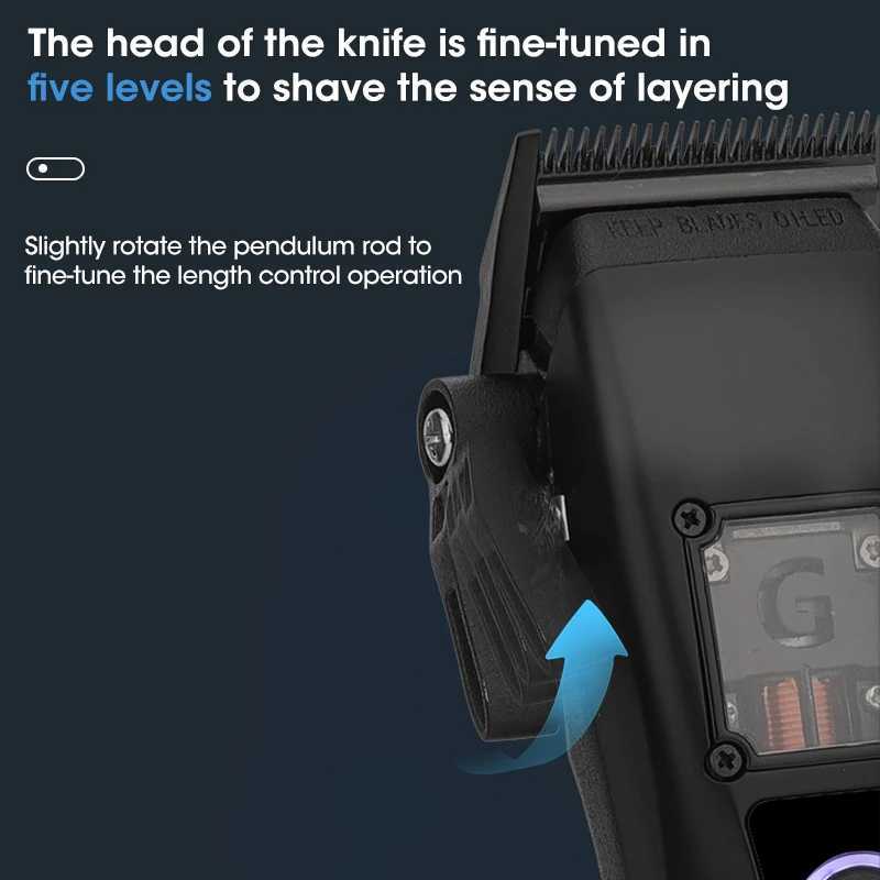 RESUXI G-28 Hair Clipper 2024 New 9500 RPM High Power High Speed Hair Clipper DLC Blade with Base Electric Hair Clipper W241017
