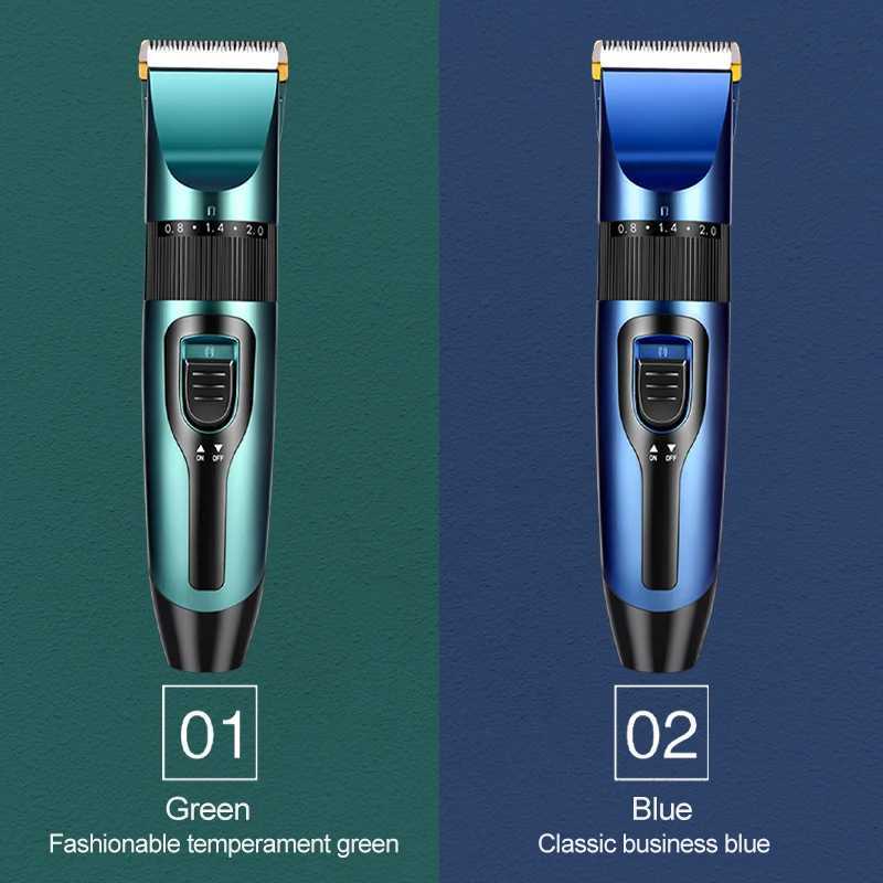 Electric hair clipper wireless professional trimmer LED display screen ceramic blade household low-noise mens hair cutting tool W241017