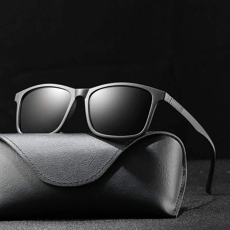 Men Polarized Sunglasses Fashion Vintage Square Light TR90 Driving Fishing Xmas Easter Christmas party Gif UV400 Eyewear 241007