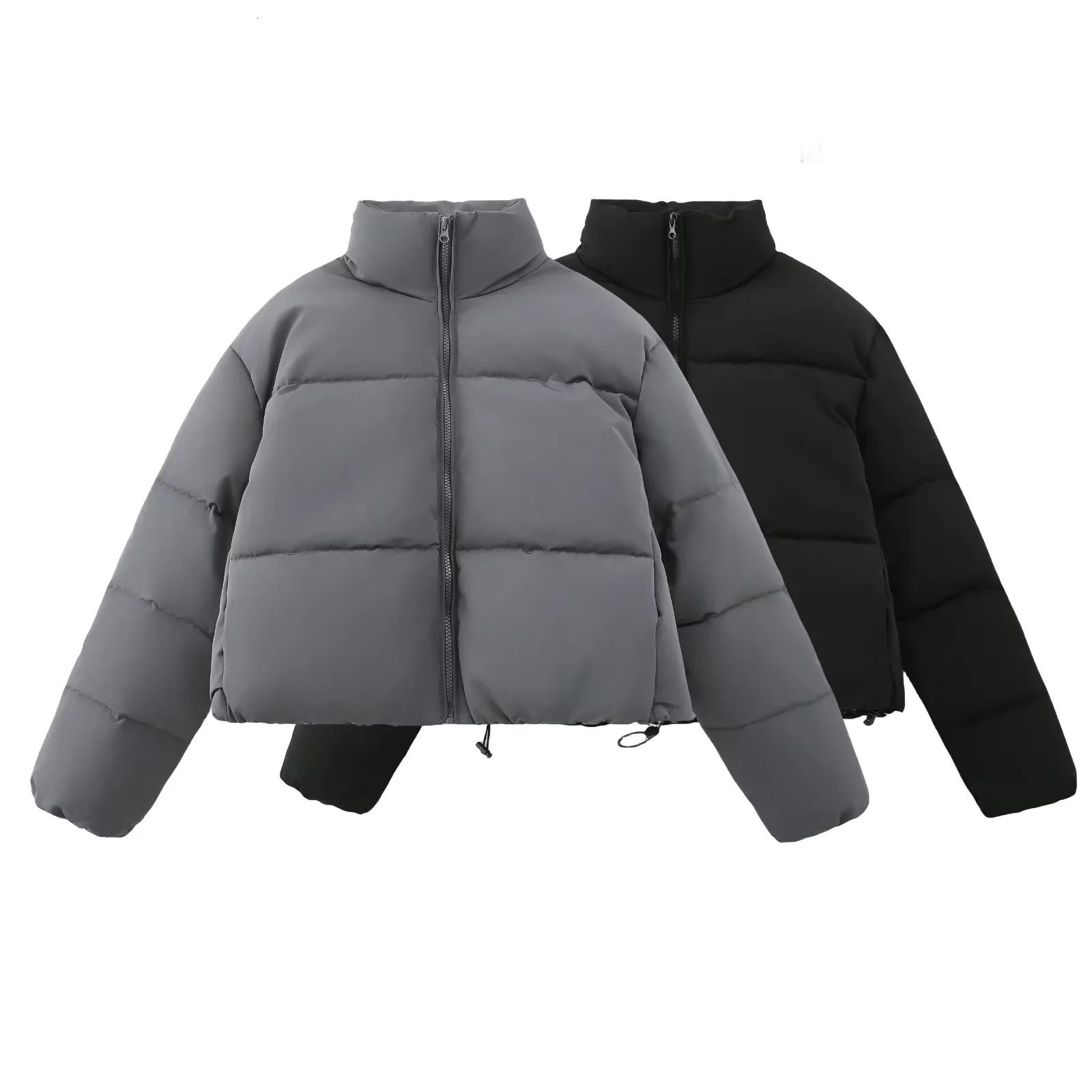 Parkas Women's Solid Thick Warm Outwear Long Sleeve Casual Loose Casaca Mujer Winter 2024 Woman Inszat Jackets Coat