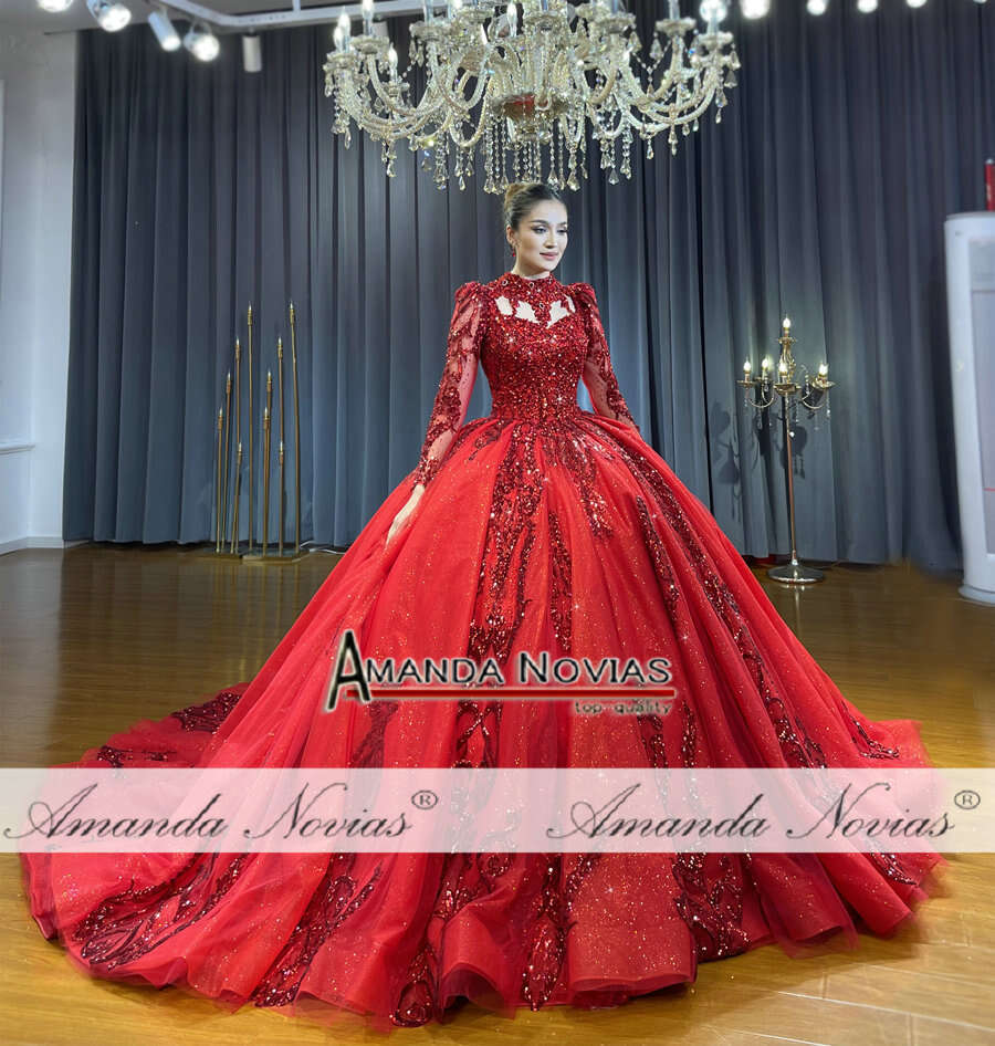 Wine Red Wedding Dresses New Ball Gown