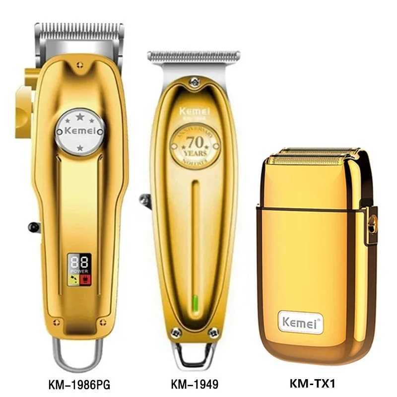 Kemei KM-1949 KM-1986PG KM-TX1 Professional Precision Processing Hair Clipper Kit Electric Cordless Hair Clipper Mens Hair Clipper W241017