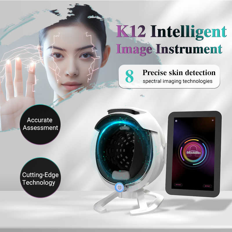 A6 Multifunktional 3D Beauty Skin Image Face Scanner Analyzer Test Skin Facial Intelligent Analysis Machine